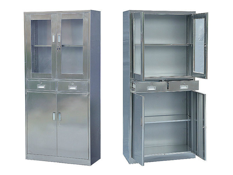 郴州不銹鋼中二屜器械柜