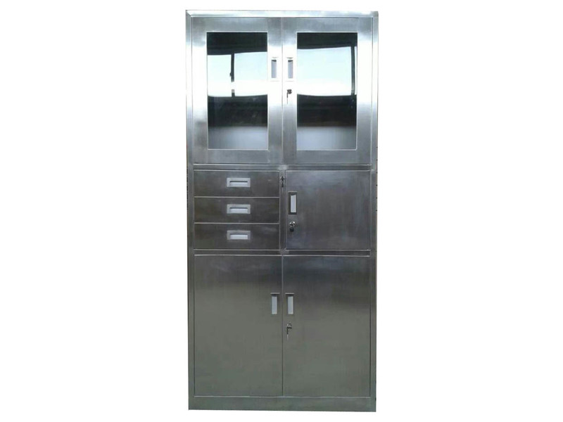 湘西偏三屜不銹鋼文件柜