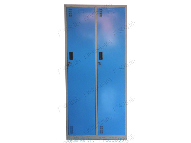保山藍(lán)色兩門2門更衣箱