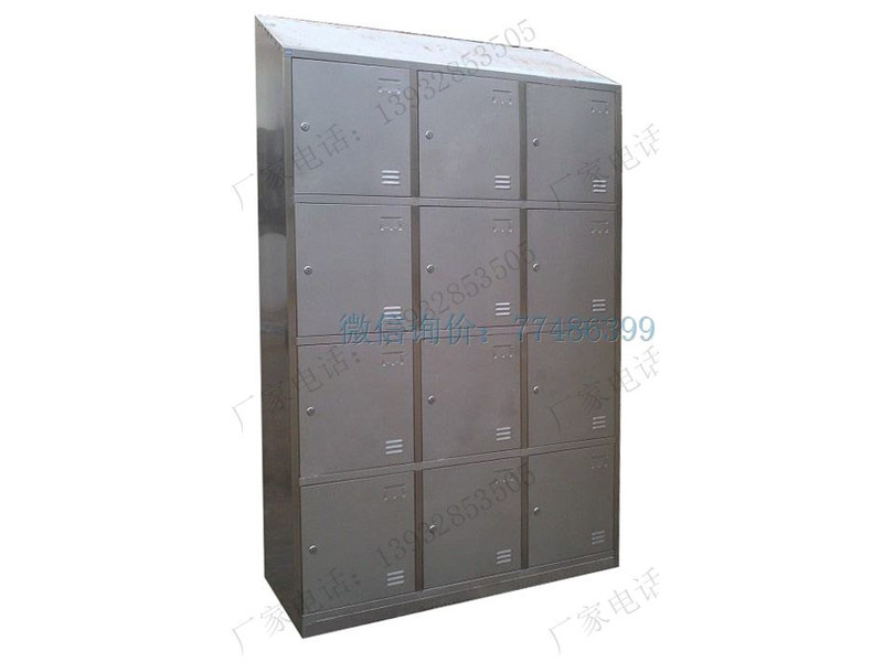 石嘴山十二門不銹鋼斜頂衣柜