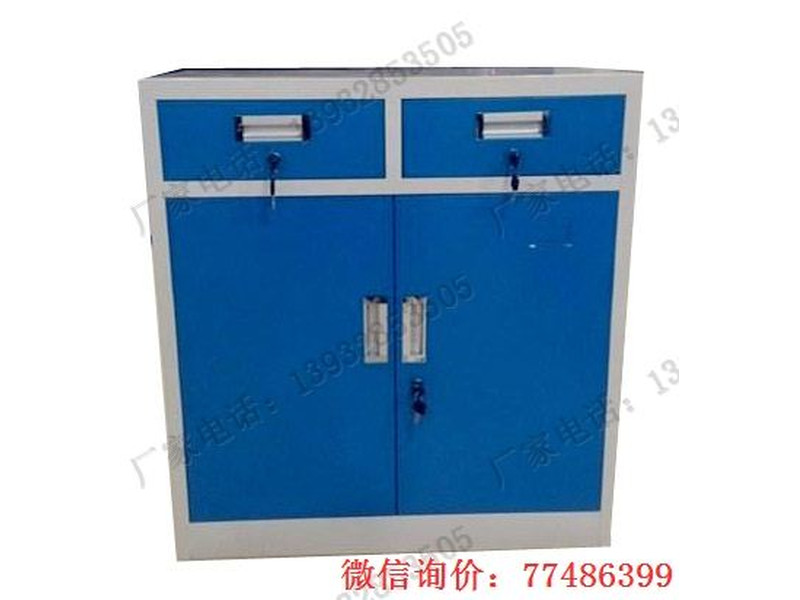 昭通藍色門二屜雙門柜