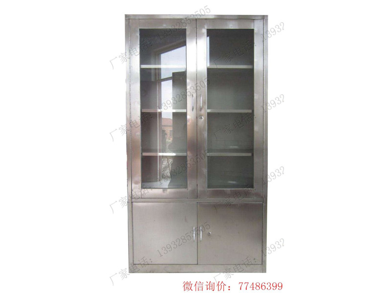 吳忠寬玻開門不銹鋼設備柜