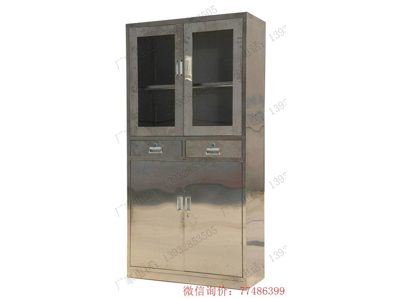 吳忠不銹鋼平開二屜器材柜